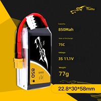Batteries FPV UAV GeeR 450 650 850 1300 1550 1800 mAh 3S 4S 6S 75C avec connecteurs XT30 XT60