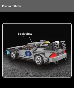 27019 Kit de construction de voiture en blocs miniatures, ensemble de briques en plastique ABS, <span class=keywords><strong>jouet</strong></span> de construction, modèle de <span class=keywords><strong>jouet</strong></span>, ornement de course à assembler soi-même - Product Image 4