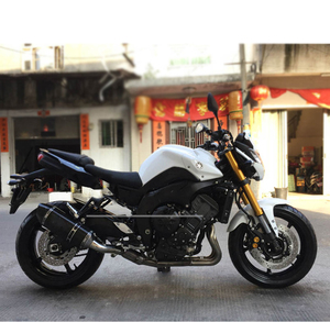 Système d'échappement pour moto Yamaha FZ8 FZ8N <span class=keywords><strong>FZ8S</strong></span> S YZF-FZ8 FZ800 Fazer, échappement moto, système d'échappement, tuyau intermédiaire à glissière, course modifiée - Product Image 6