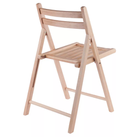 Chaise pliante d'appoint en bois massif écologique, taille personnalisée, style design moderne Furaka, pour mariages, événements, balcon