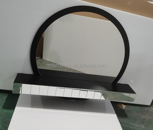 Specchio da Parete in Vetro Contemporaneo <span class=keywords><strong>con</strong></span> Mensola per <span class=keywords><strong>Ingresso</strong></span> Soggiorno Decorazione Casa e Hotel - Product Image 4