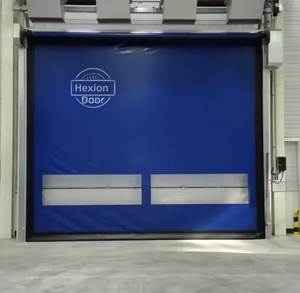 <span class=keywords><strong>1</strong></span>.0mm d'épaisseur haute vitesse résistant aux chocs PVC rideau auto-récupération fermeture à glissière renforcée porte à fort <span class=keywords><strong>trafic</strong></span> pour entrepôts haute - Product Image 6