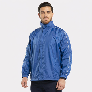 Flash veste réfléchissante à capuche nuit rougeoyante hommes femmes cyclisme équitation coupe-vent manteau veste support fermeture éclair veste coupe-vent - Product Image 1