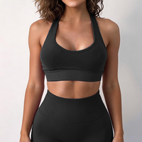 Ensemble de yoga sans couture pour femmes, vêtements de sport, leggings et soutien-gorge de fitness, ensembles d'entraînement, ensembles de yoga, logo personnalisé, vente chaude OEM ODM en usine