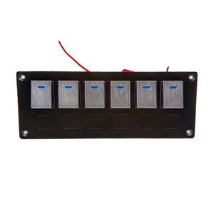 Dc 12V/24V Water Proof Marine Boat Bảng điều chỉnh núi chuyển đổi chuyển đổi 6 gang on off nhôm chuyển đổi bảng điều chỉnh - Product Image 6