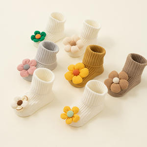 Calcetines <span class=keywords><strong>de</strong></span> suelo <span class=keywords><strong>de</strong></span> tubo medio Unisex para recién nacidos, equipo <span class=keywords><strong>de</strong></span> algodón informal, personaje <span class=keywords><strong>de</strong></span> dibujos animados <span class=keywords><strong>de</strong></span> bebé antideslizante para primavera y otoño, venta al por mayor 1 - Product Image 3