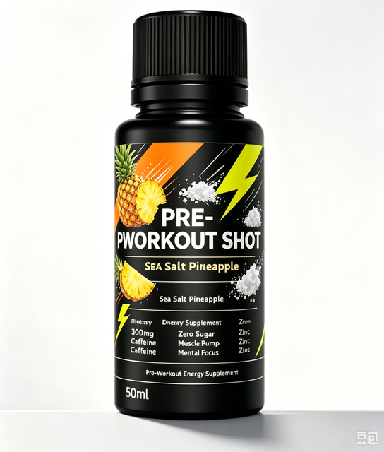 In Stock Private Label Pre Workout Shot 50ml Sea Salt Pineapple Flavor Zero Sugar Liquid Energy Supplement 300mg Caffeine