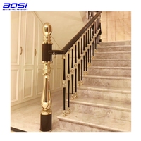 Luxuriöses Chinesisches Edelstahl-Treppengeländer-System Balustrade Marke BOSI 5+ Jahre Garantie für Terrassen- und Balkondesign