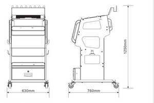 TWT-100 स्टील उपकरण ट्रॉली ऑटो मरम्मत उपकरण बॉक्स कार मरम्मत उपकरण ट्रॉली - Product Image 2