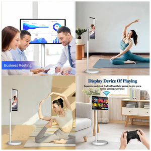 21.5 Inch White HDTV <b>Portable</b> Smart <b>TV</b> LCD LED Android Touch Screen With Fitness Moveable Base Samrt <b>Tv</b> Samrt <b>Tv</b> Samrt <b>Tv</b> Samrt - Product Image 5