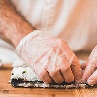 Полиэтиленовые гибридные одноразовые перчатки