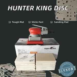 Disque de ponçage carré auto-adhésif Hunter King OEM HX-434 75*100mm 1mm en éponge floquée, dureté 75, pour le polissage automobile - Product Image 2