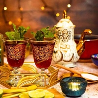Verrerie de luxe, verres à boire, motif Floral en or clair imprimé, gobelets à vin d'eau en verre avec bord doré pour mariage, offre spéciale