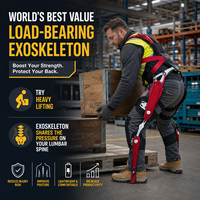 Exosquelette de charge robuste, le meilleur rapport qualité-prix au monde, conçu pour les travaux lourds, moins de fatigue, plus de force, une efficacité accrue