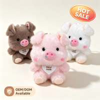 Peluche cochon amusant à nez qui coule, 4 pouces, porte-clés et breloque de sac, prix de machine d'arcade de centre commercial, vente directe