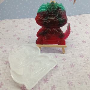 Moldes de fundición de resina hechos a mano para adornos decorativos DIY estilo Ins herramientas de escritorio de silicona molde de Papá Noel - Product Image 2