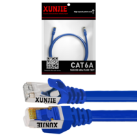 Cordon réseau Patch Câble d'ordinateur avec connecteurs Rj45 Câble Ethernet CAT6A SF/UTP Câbles plats Cordon de raccordement UTP FTP SFTP Cat6