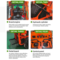 Fabbrica diretta EPA EURO 5 piccolo Skid Steer Loader Farm cingolato ruota idraulica Diesel Mini Skid Steer con attacchi