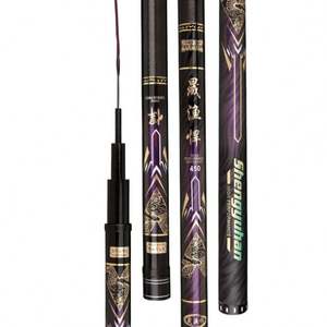 Canne à pêche sur glace 3,6m-7,2m en fibre de carbone, action rapide, puissance élevée 5H, 28 Tune, télescopique, pour la pêche en lac, en ruisseau, aux crevettes et aux carpes - Product Image 2