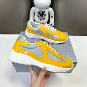 En stock, baskets tendance en cuir véritable, épaisses, imperméables, à bout ouvert, à lacets, pour hommes et femmes, couples - Product Image 5