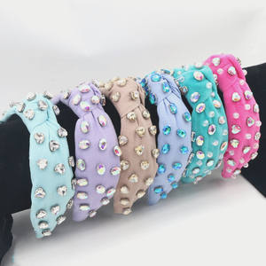 مجموعة أزياء الأحلام 6 في <span class=keywords><strong>1</strong></span> بلورات مزخرف يدويًا مصمم عقال فاخر مخصص مبطن بالخرز أحجار الراين للنساء - Product Image 3