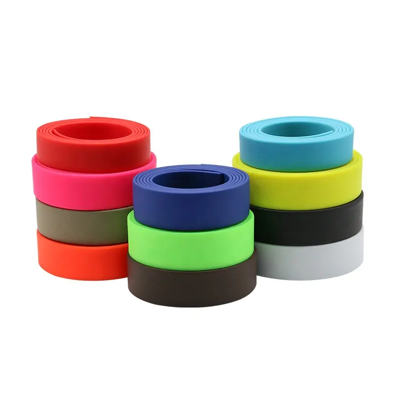 Rubans de sangle Sangles souples en PVC de 5mm de large pour laisses et colliers multifonctionnels Nylon enduit flexible élastique et imperméable ROSH