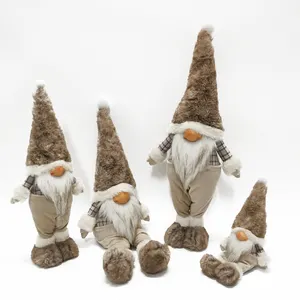 Muñecos de decoración navideña para niñera, juguetes de decoración de Navidad sin rostro, color caqui, novedad de 2023
