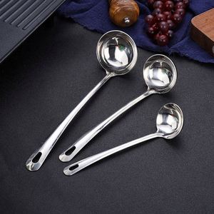 Hot Selling Kitchen Supplies Stainless Steel Hot Pot Spoon Kitchen Cooking Utensils Restaurant Skimmer Spoon Soup Spoon Ladle - Product Image 4