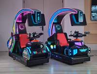 Máquina de Videojuegos Arcade con Simulador de Conducción y Juego de Disparos para Niños, Operada con Monedas