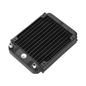 <span class=keywords><strong>AGPtek</strong></span> Radiateur d'eau en aluminium à 12 tubes, échangeur de chaleur pour PC, CPU, laser CO2, interface d'alimentation 3 broches, roulement à billes, boîtier d'ordinateur variable - Product Image 1