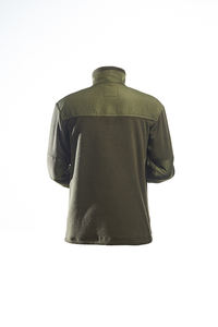 سترات سفاري خضراء طويلة الأكمام من OEM صوف قطبي ملابس عمل دافئة موحدة للسلامة سترة عمل احترافية للرجال - Product Image 4