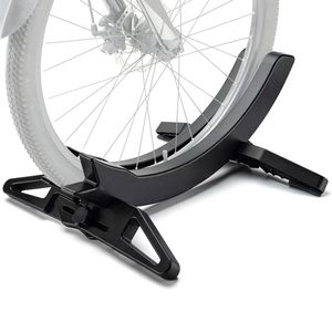 Support de stationnement de vélo réglable en ABS pour montage au sol, intérieur/extérieur, pour roues avant et arrière, gain de place, pour vélos de route, VTT et Fat Tire - Product Image 1