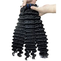 Extensions de cheveux Remy de grade 8A FYD en gros, double trame, à clipser, 28 pouces, 100g, ondulations profondes pour femmes noires