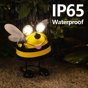 Lámpara Solar <span class=keywords><strong>de</strong></span> Jardín con Ojos Móviles, Luz LED Blanca Cálida, IP65, Decoración <span class=keywords><strong>de</strong></span> Jardín, Batería Incluida - Product Image 5