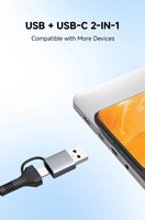 Adaptador LAN USB 3,0 a RJ45, convertidor de red Gigabit de 10/100/1000Mbps para computadora portátil de escritorio, Plug and Play sin controlador