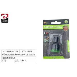 ข้อต่อท่อน้ำสำหรับสวน 12 ชิ้น ข้อต่อพลาสติกขนาด 25 มม. สำหรับระบบชลประทานในสวน - Product Image 1
