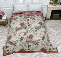 Couvre-lit en jacquard de chanvre/coton écologique de style chinois Gastrodia Elata 230cm*250cm-Yunlin Spring toutes saisons