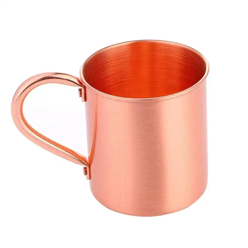 كوب قهوة نحاسي نقي بشعار مخصص ، بيرة Moscow Mule