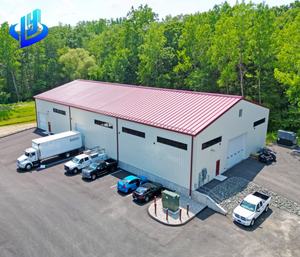 هيكل فولاذي مجلفن لمستودع صناعي مسبق الصنع عالي الجودة - مبنى جاهز من الفولاذ الإنشائي - Product Image 2