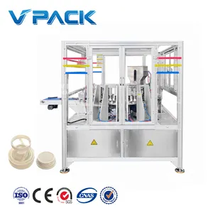 Automatic spiral cap desiccant silica gel wadding inserting machine silica filling and sealing weighing machine