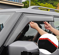 Pare-soleil de fenêtre pour Jetour T2, noir, pare-pluie, modification spéciale, accessoires de protection contre la pluie décoratifs