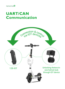 Omni Sharing IOT Device Smart Helmet Lock Cable Combination Lock para motocicleta y eléctrico - Product Image 6