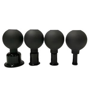 Hochwertige schwarze Farbe Silikon <span class=keywords><strong>Hijama</strong></span> Schröpfen setzt Gesichts Schröpfen Kit - Product Image 2