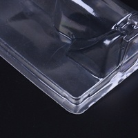 Boîte d'emballage de bouteille de parfum transparente en PVC jetable en plastique PET coque à bulles cosmétique plateau intérieur impression en relief sans danger pour les aliments