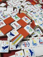 Nouvelle Collection Complète de Plage Estivale : Ensemble de Mahjong de Luxe en Acrylique – Le Choix Idéal pour Tous les Types de Rassemblements – Offres Spéciales