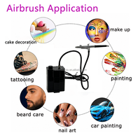 Aerógrafo Inalámbrico con Batería de Gran Capacidad de 3600 mAh, Kit de Compresor, Pistola de Pulverización para Cuidado de la Piel, Manualidades, Peluquería, Uñas, Tatuajes, Herramientas de Salón
