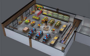 Muebles a Medida para Tiendas de Frutas y Verduras, Exhibidores, Estantes, Diseño de Tiendas de Frutas, Interiores de Megastores, Supermercados - Product Image 6