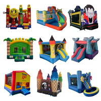 Château gonflable, petit lit de saut à domicile, combinaison toboggan, matériau PVC, capacité de 100 à 500 kg, garantie de 3 ans