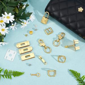 Accesorios de Lujo para Bolsos en Oro y Plata, Juego de Candados Metálicos de Alta Gama con Cierre Giratorio para Reparación y Creación Personalizada de Bolsos de Diseño - Product Image 4