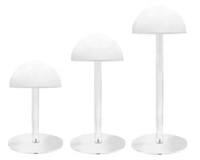 Support de perruque en lucite, fabrication sur mesure, collection Waterdale, présentoir en acrylique pour chapeaux, perruques, casques de jouets